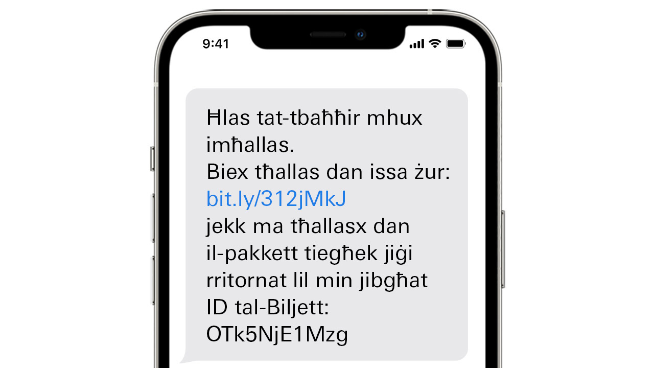 Ħlas tat-tbaħħir mhux imħallas. Biex tħallas dan issa żur: bit.ly/312jMkJ jekk ma tħallasx dan il-pakkett tiegħek jiġi rritornat lil min jibgħat ID tal-Biljett: OTk5NjE1Mzg